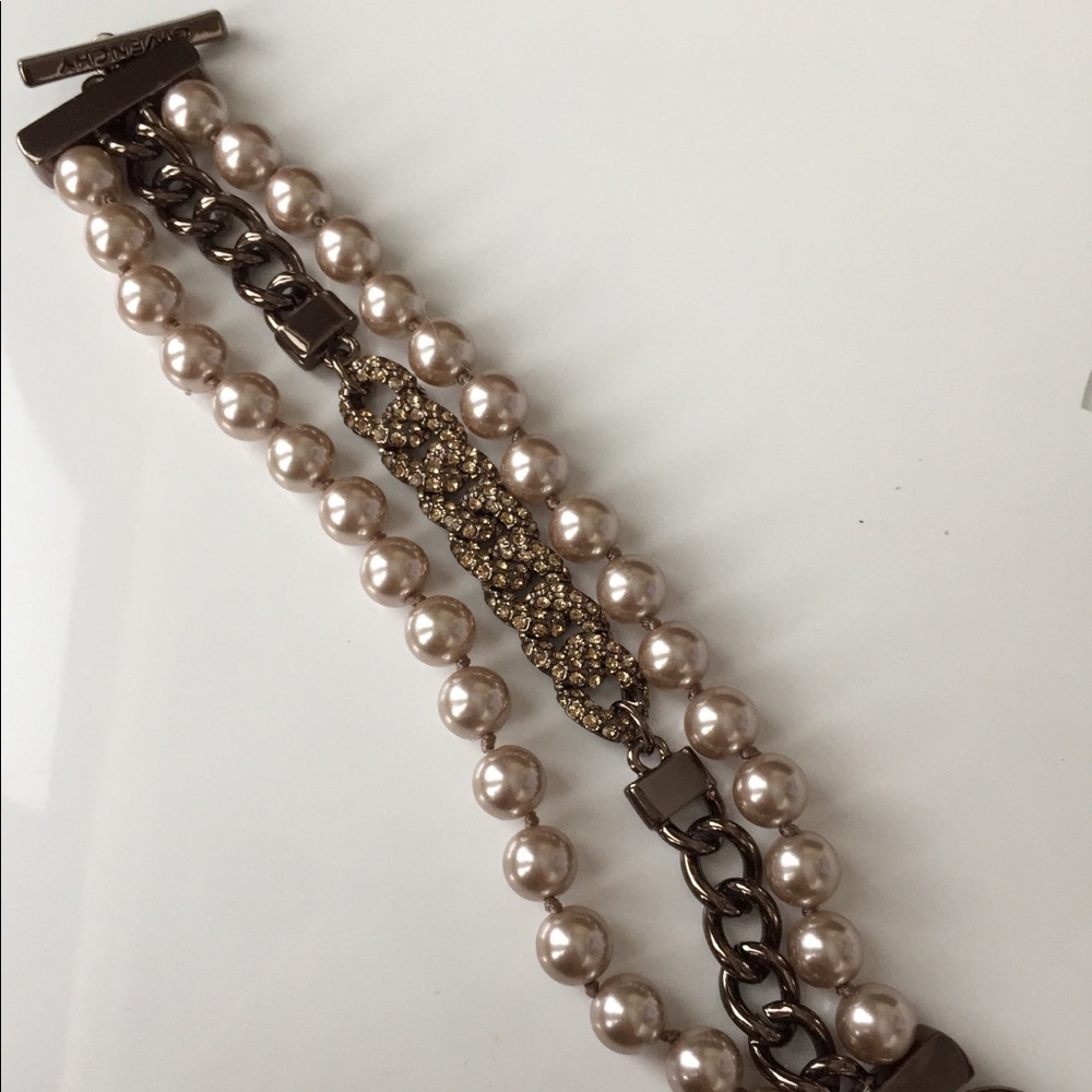 Givenchy Pearl and Swarovski Crystal Bracelet